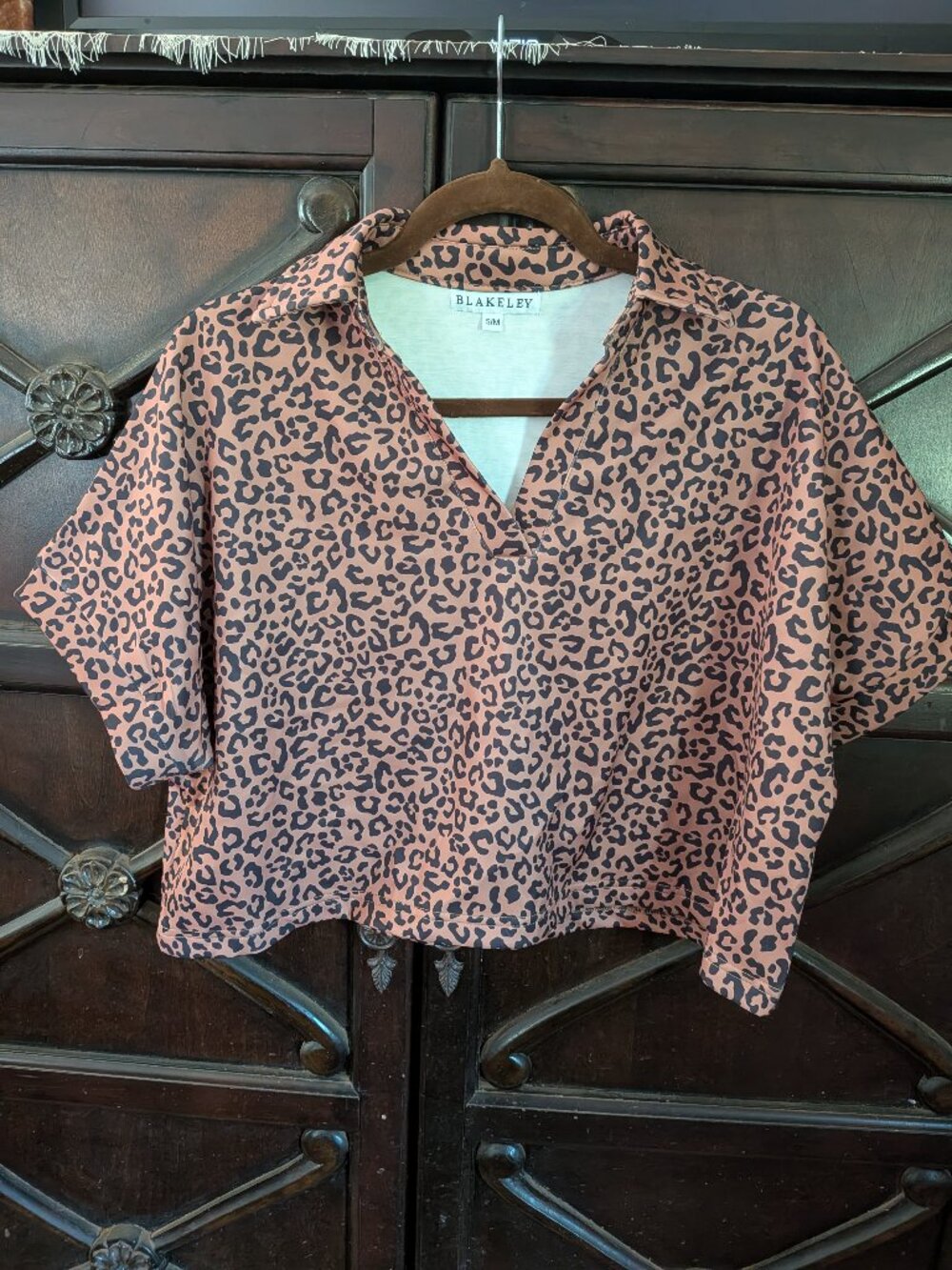 Leopard crop top